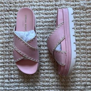 🆕 Urban Sport/J Slides Beck Pink Sandals Sz 8